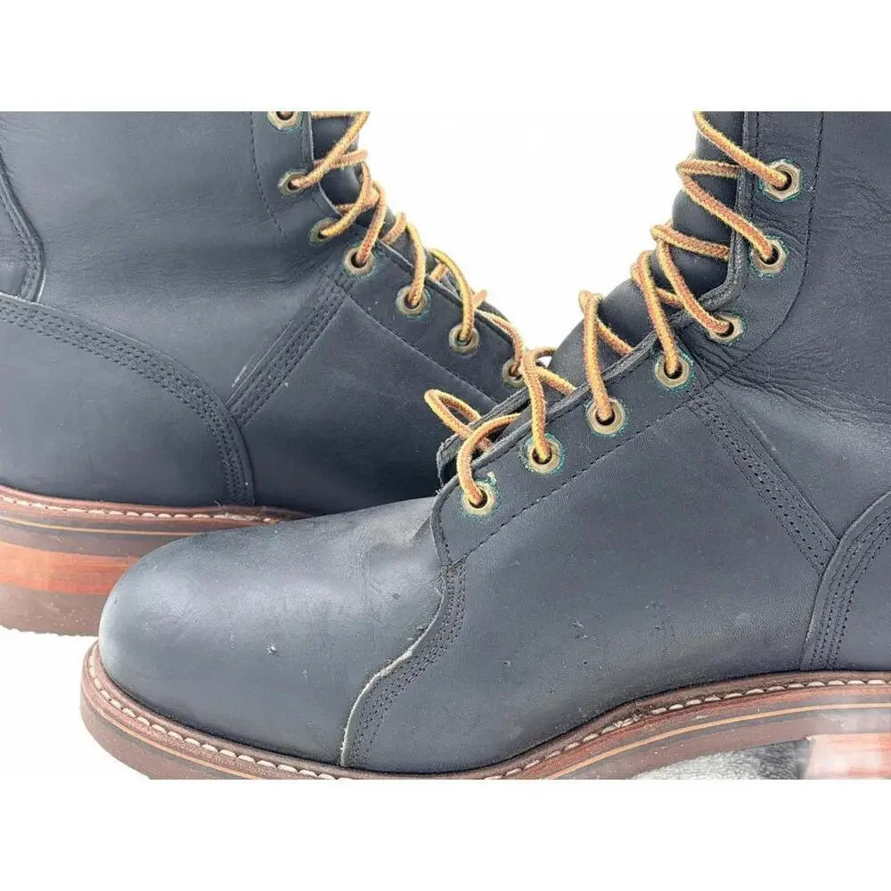 Hall's Lineman Motorcycle Boots 12E Gorgeous w/ New Soles!​​